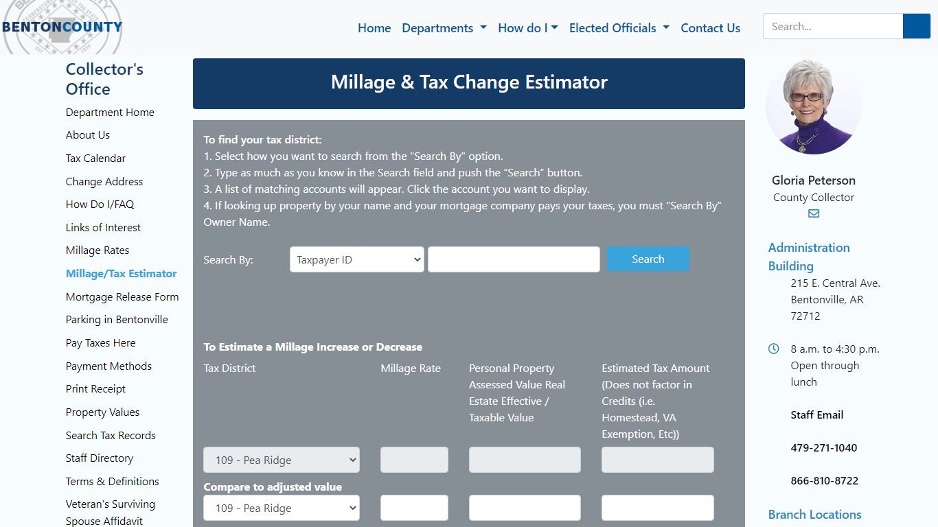 Millage & Tax Calculator - Collector